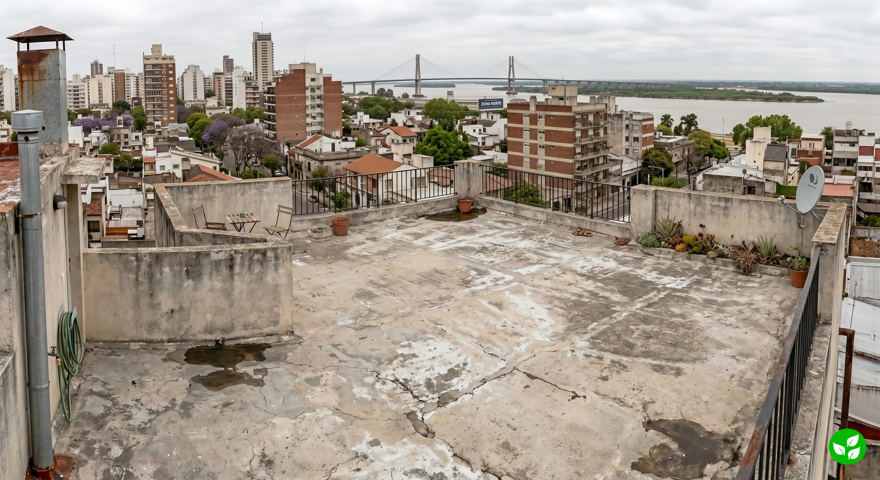 Terraza 1 antes de la impermeabilización