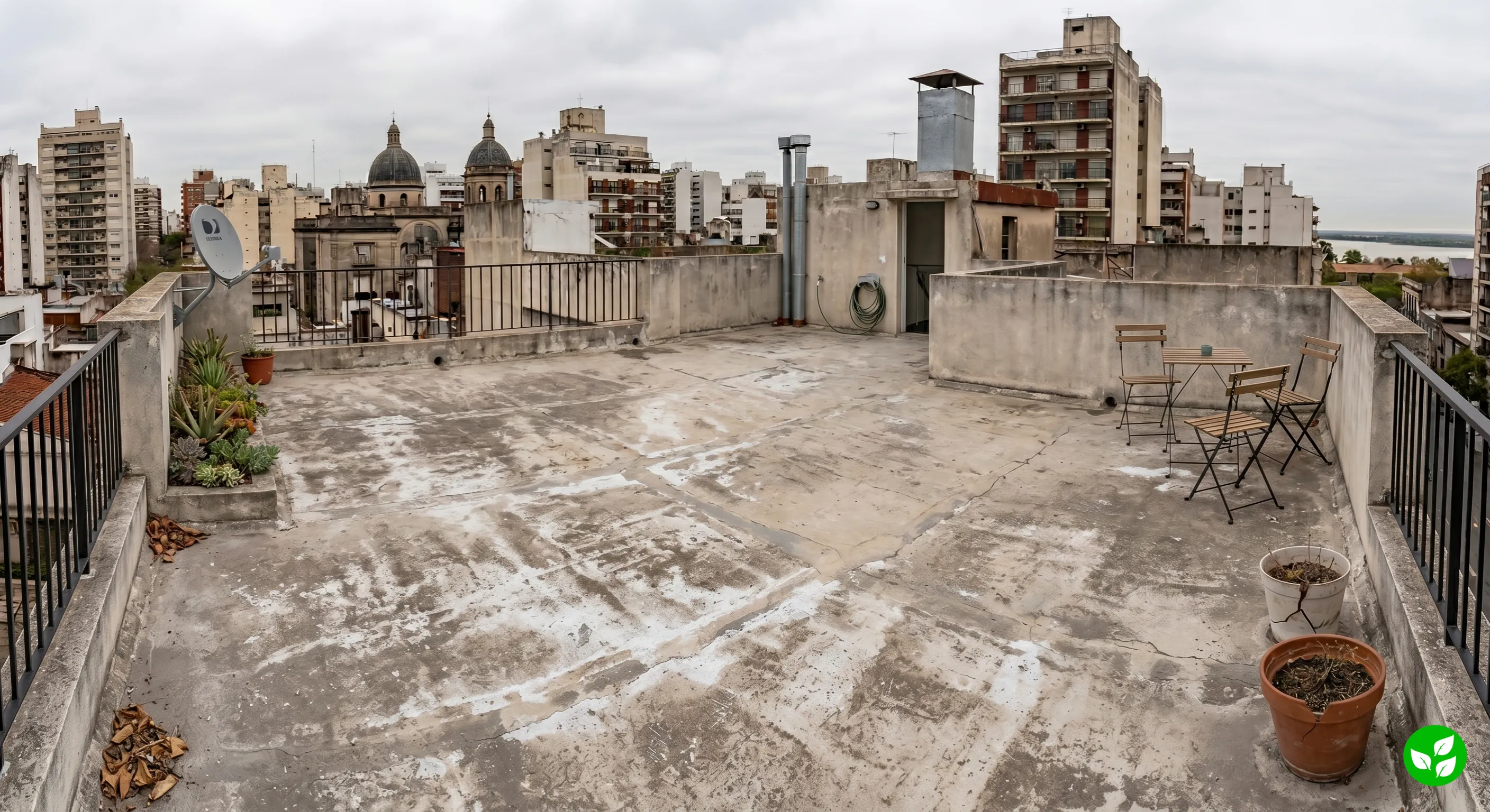 Terraza 2 antes de la impermeabilización